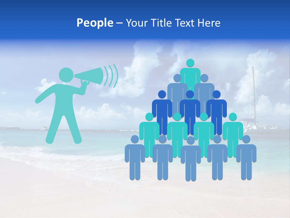 Shore Background Paradise PowerPoint Template