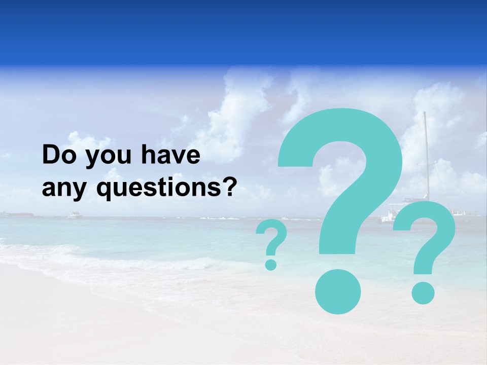 Shore Background Paradise PowerPoint Template