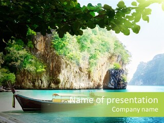 Landscape Travel Sky PowerPoint Template