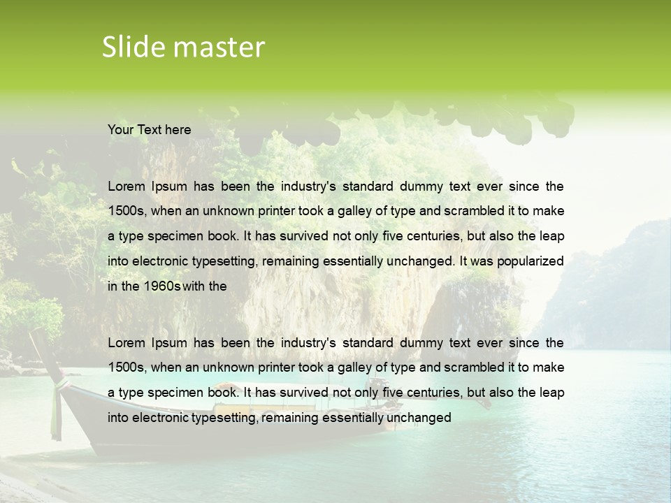 Landscape Travel Sky PowerPoint Template