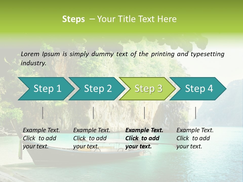 Landscape Travel Sky PowerPoint Template