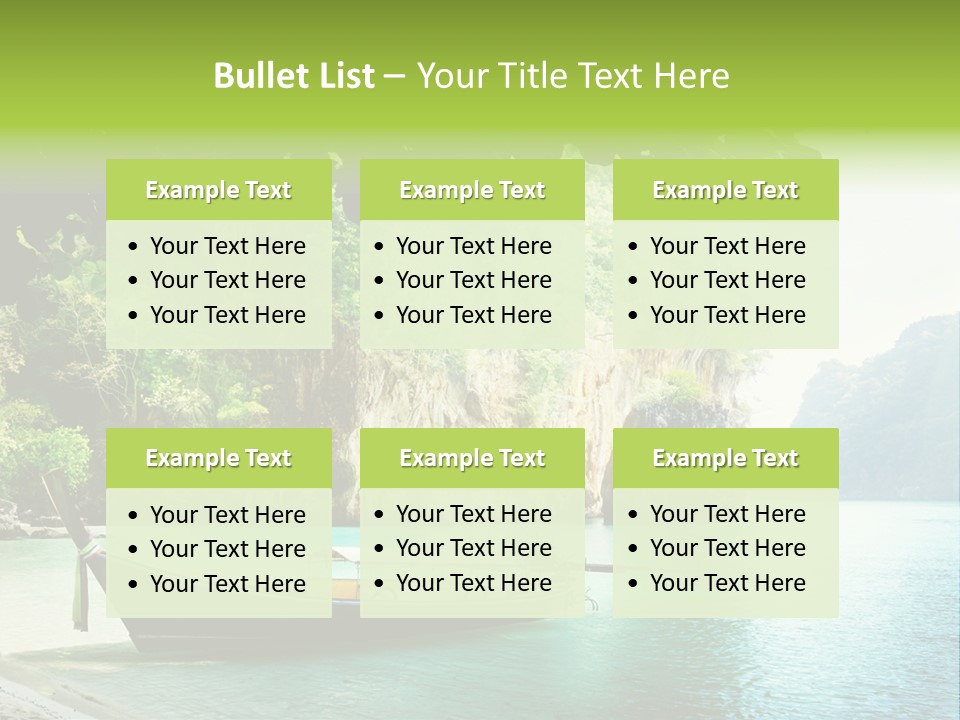 Landscape Travel Sky PowerPoint Template