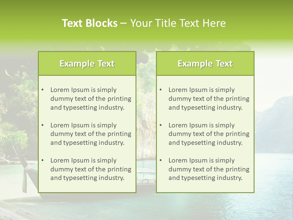 Landscape Travel Sky PowerPoint Template