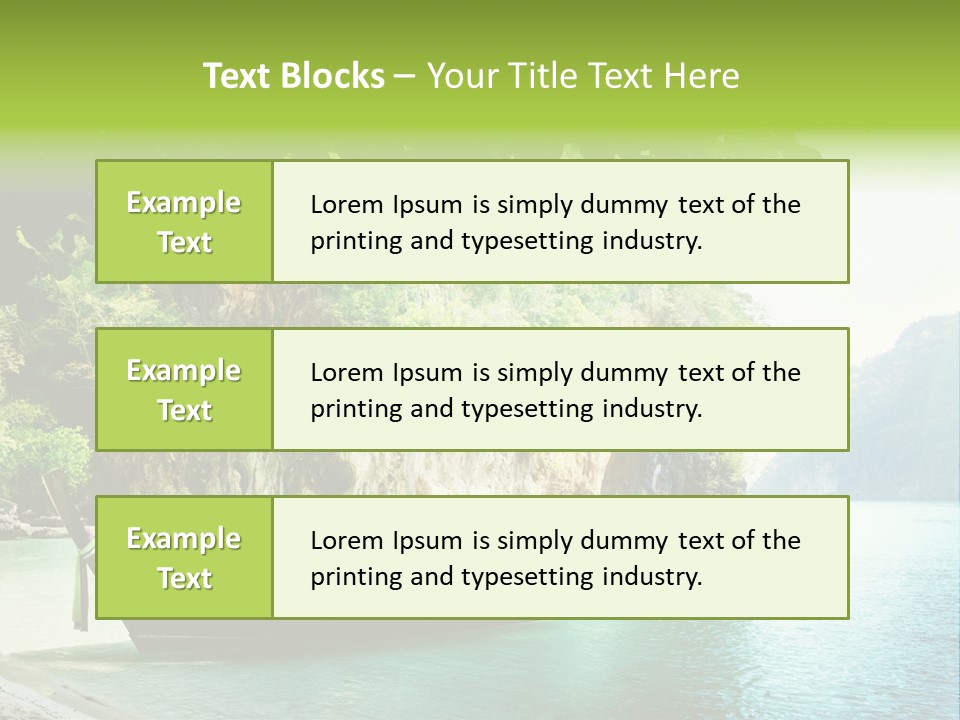 Landscape Travel Sky PowerPoint Template