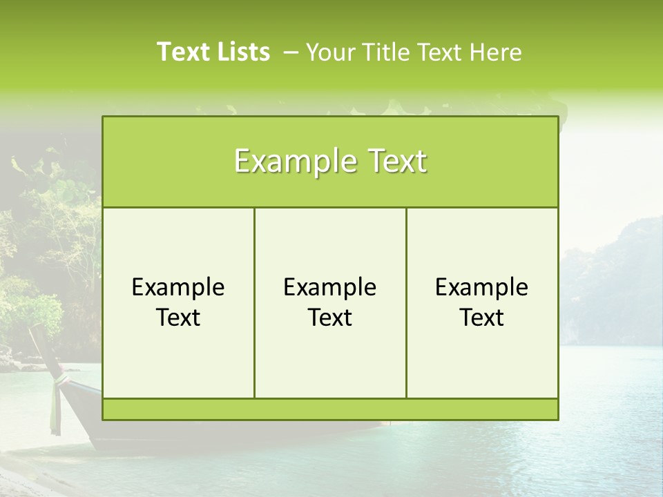 Landscape Travel Sky PowerPoint Template