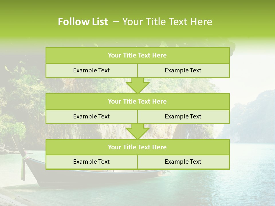 Landscape Travel Sky PowerPoint Template