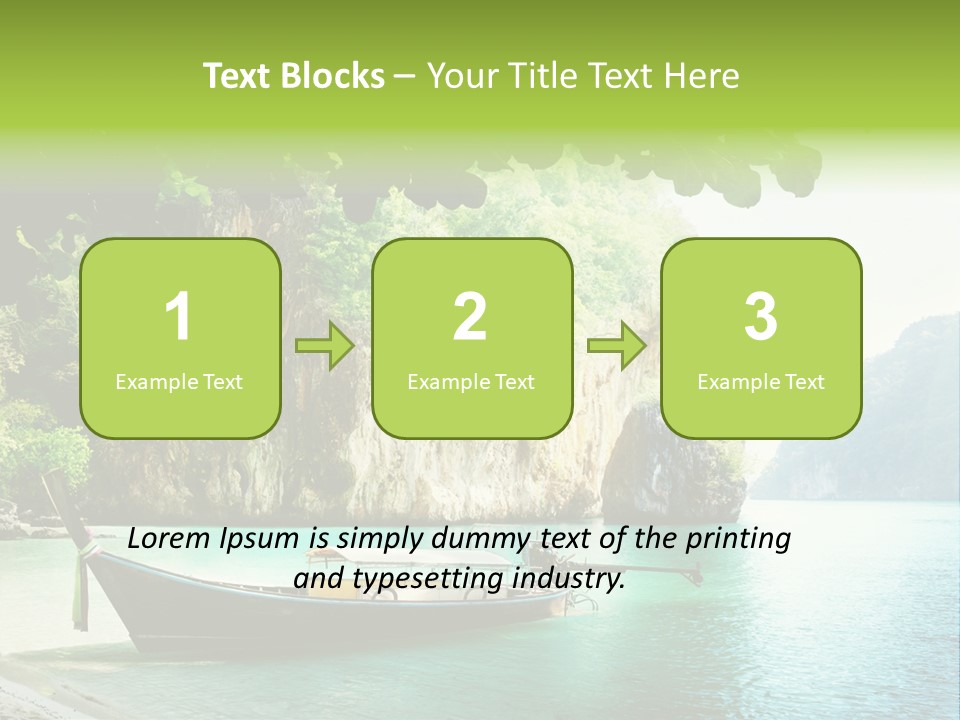 Landscape Travel Sky PowerPoint Template