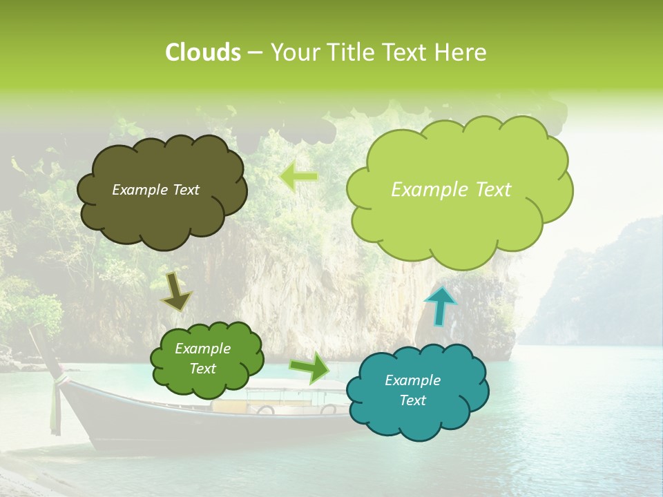 Landscape Travel Sky PowerPoint Template