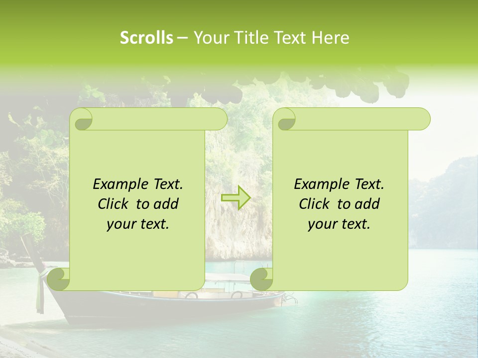 Landscape Travel Sky PowerPoint Template