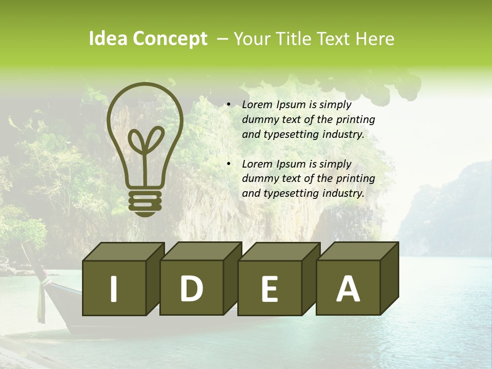 Landscape Travel Sky PowerPoint Template