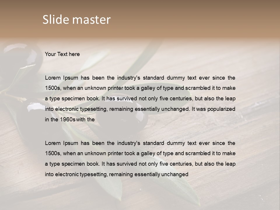 Treatment Food Spain PowerPoint Template