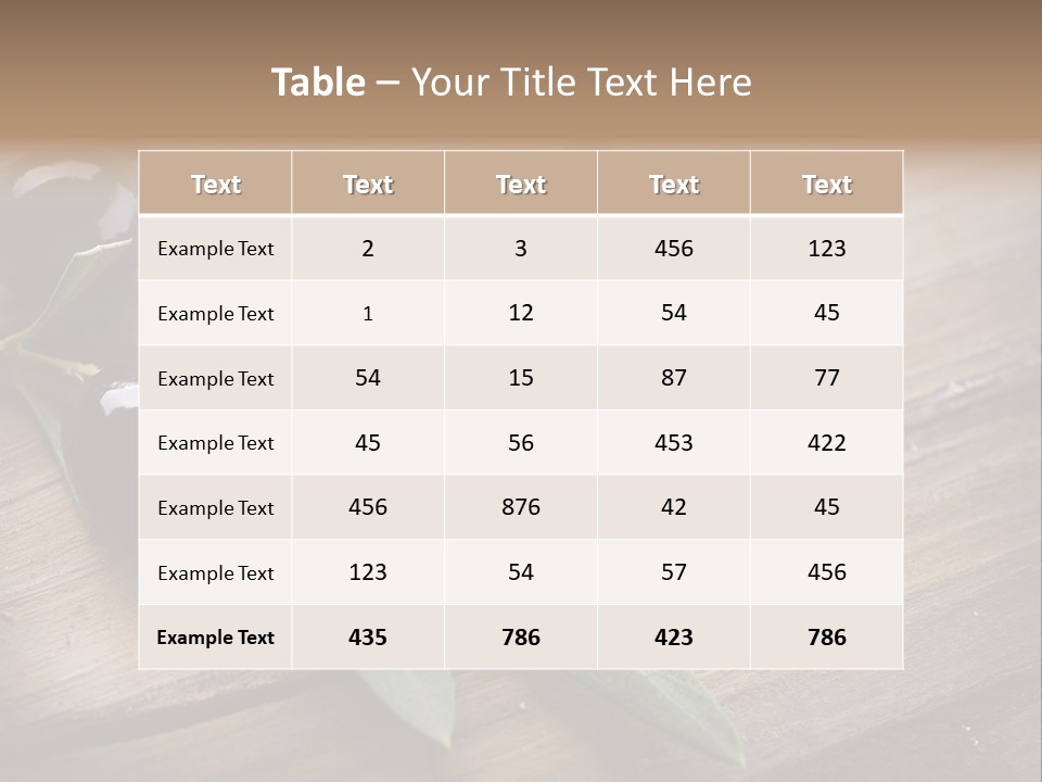Treatment Food Spain PowerPoint Template