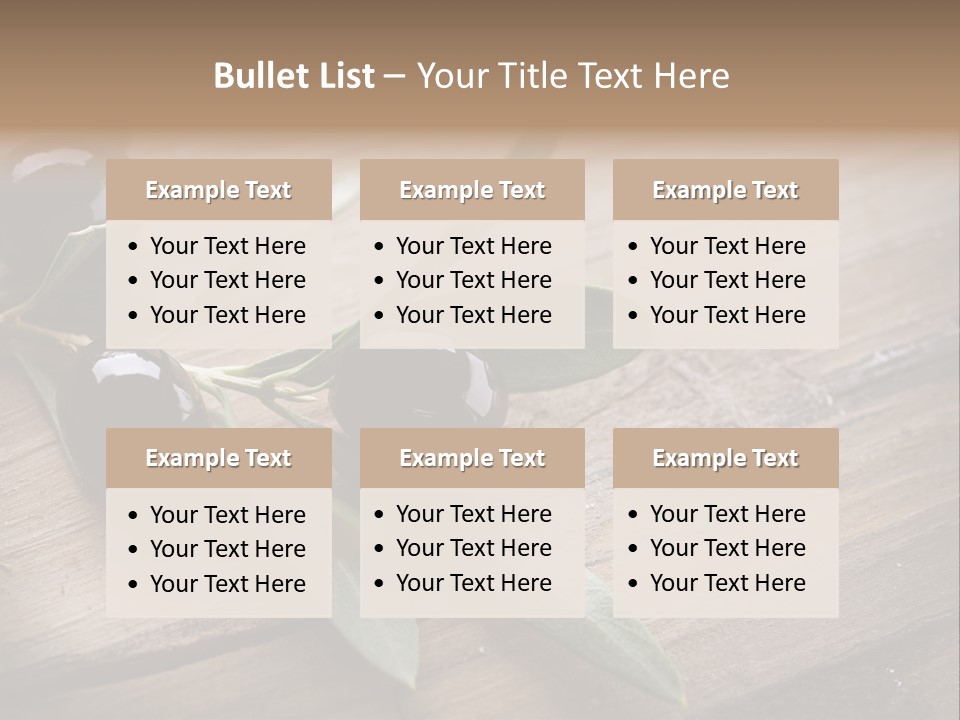 Treatment Food Spain PowerPoint Template
