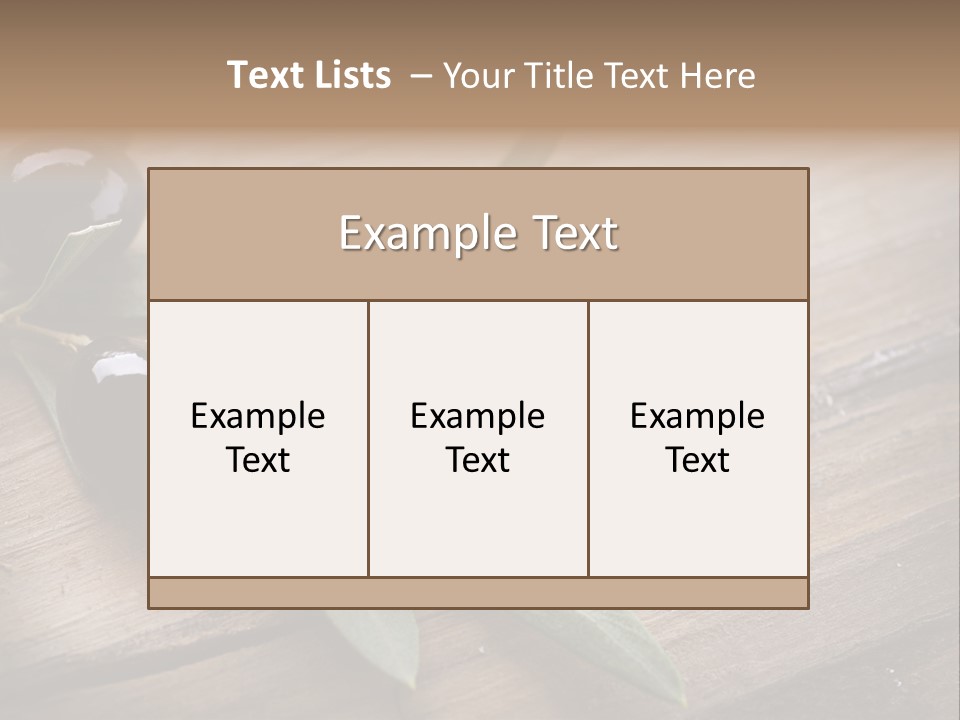 Treatment Food Spain PowerPoint Template