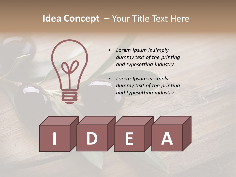 Treatment Food Spain PowerPoint Template