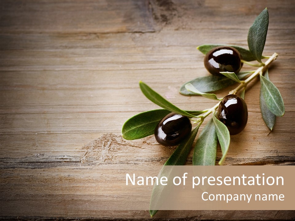 Diet Restaurant Oil PowerPoint Template