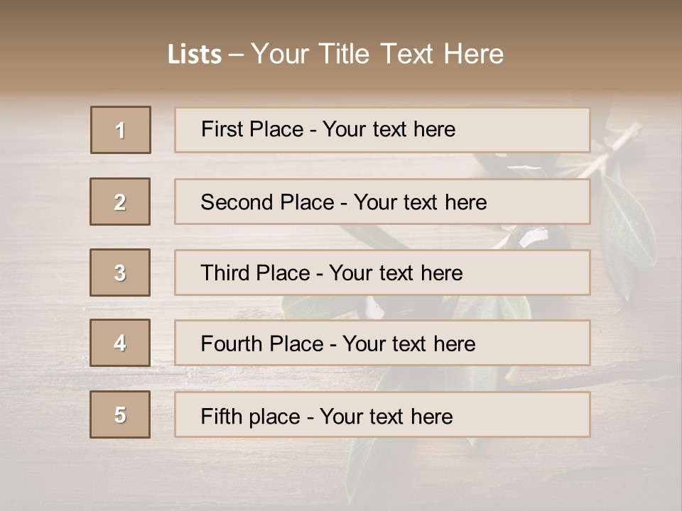 Diet Restaurant Oil PowerPoint Template