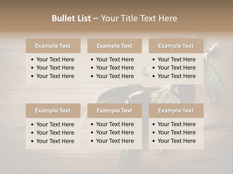 Diet Restaurant Oil PowerPoint Template