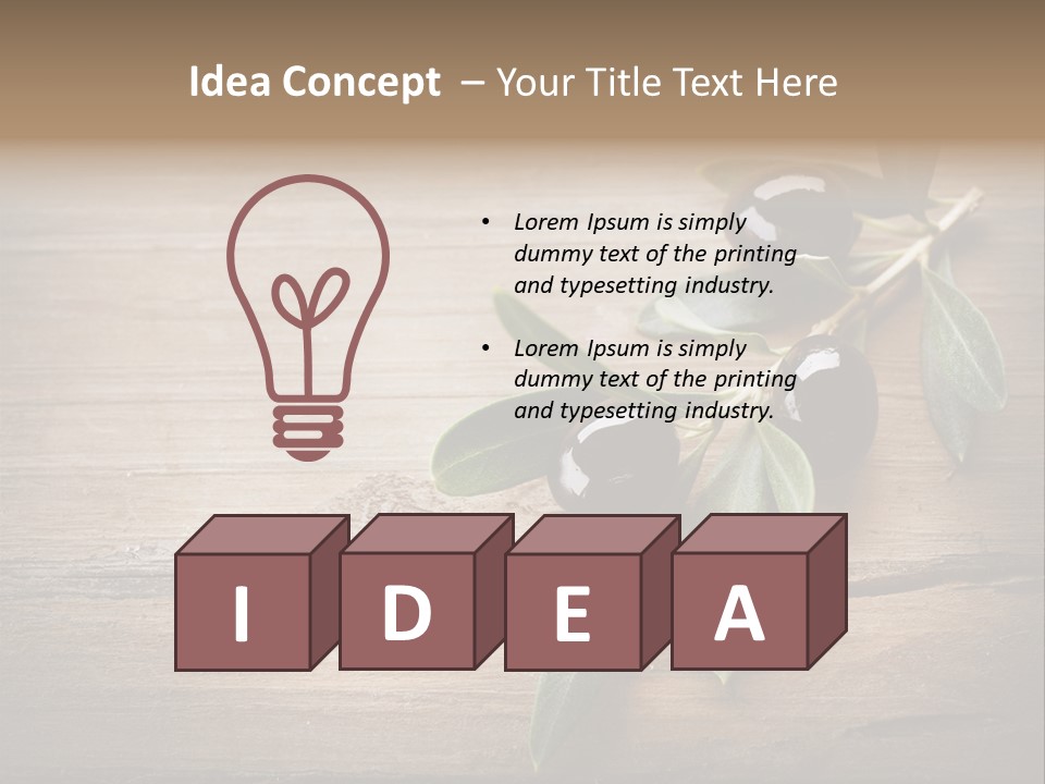 Diet Restaurant Oil PowerPoint Template