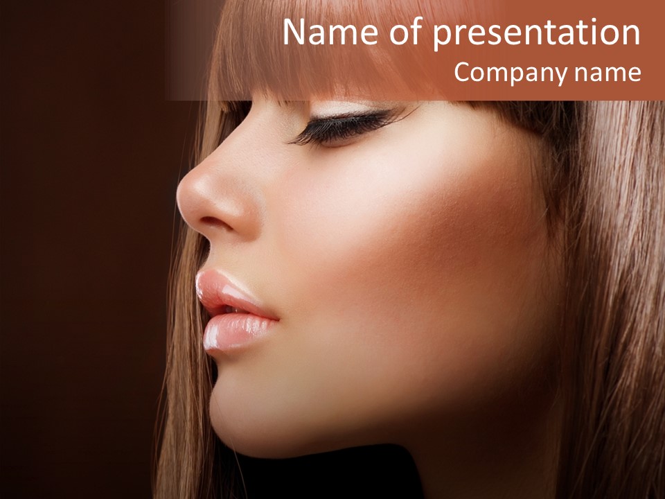 Face Fashion Haircare PowerPoint Template