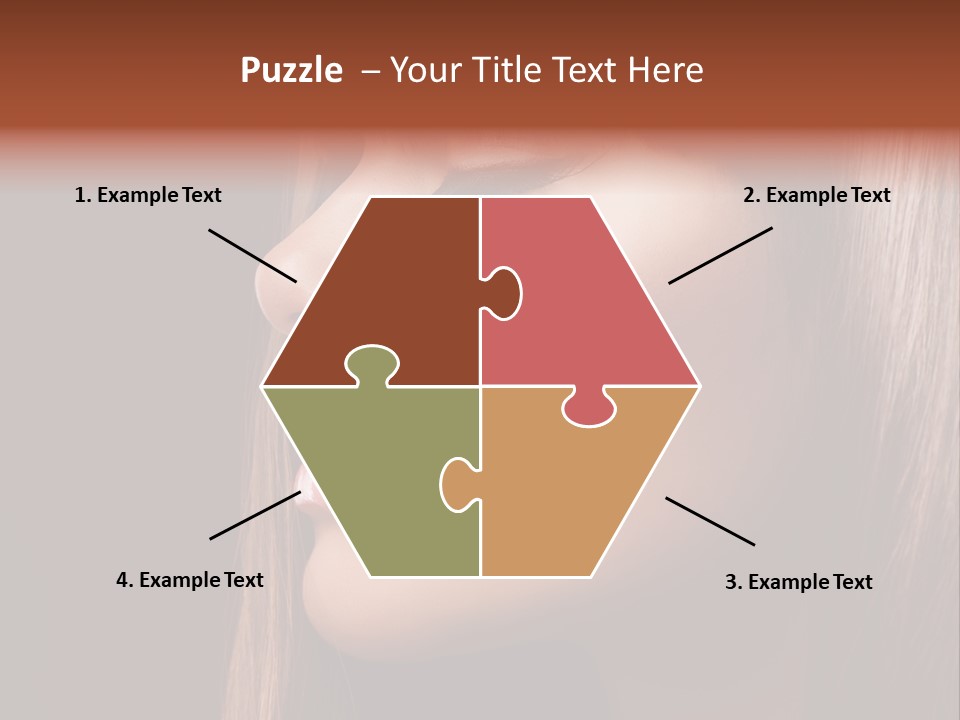 Face Fashion Haircare PowerPoint Template