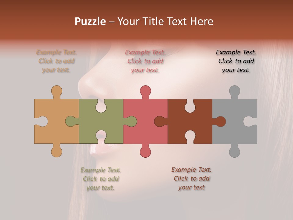 Face Fashion Haircare PowerPoint Template