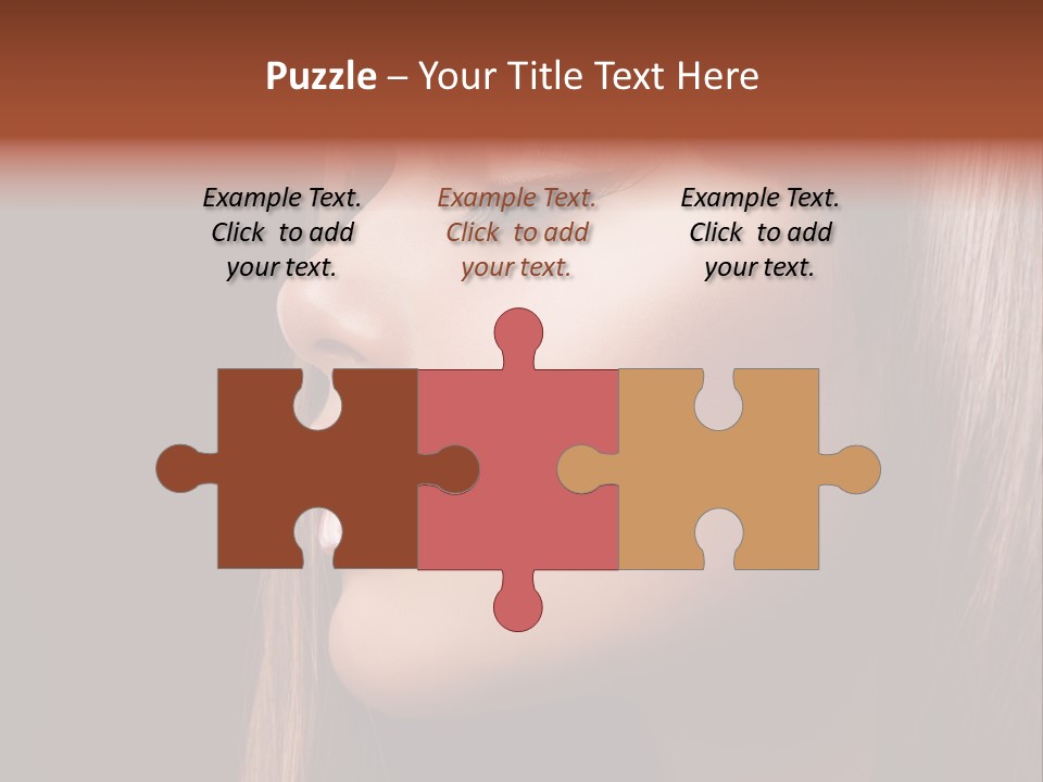 Face Fashion Haircare PowerPoint Template