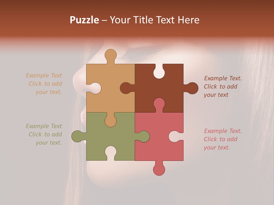 Face Fashion Haircare PowerPoint Template