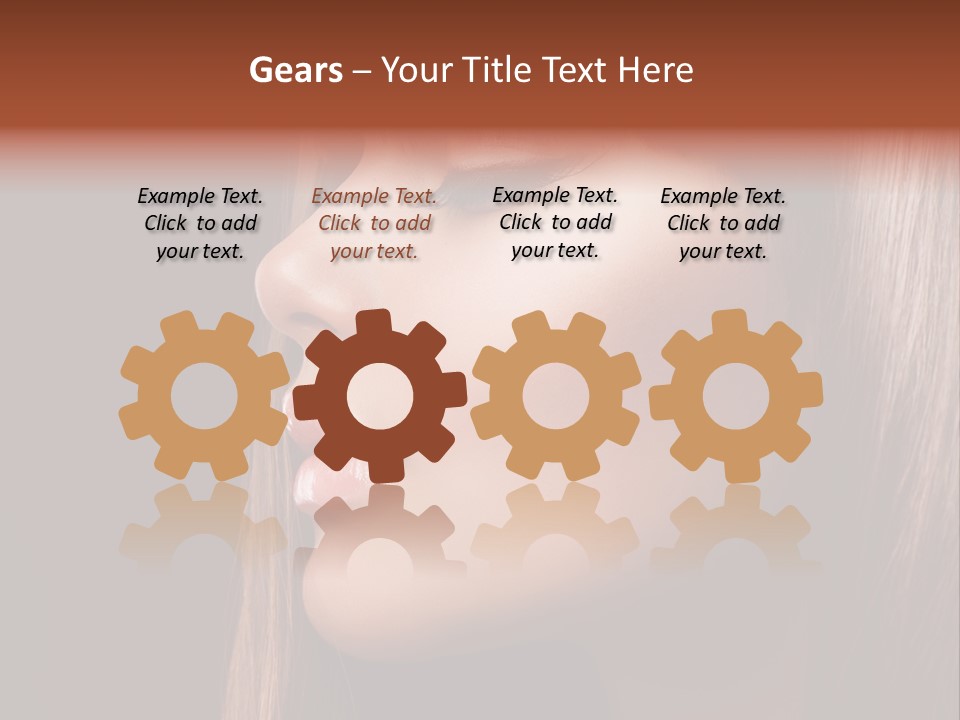 Face Fashion Haircare PowerPoint Template