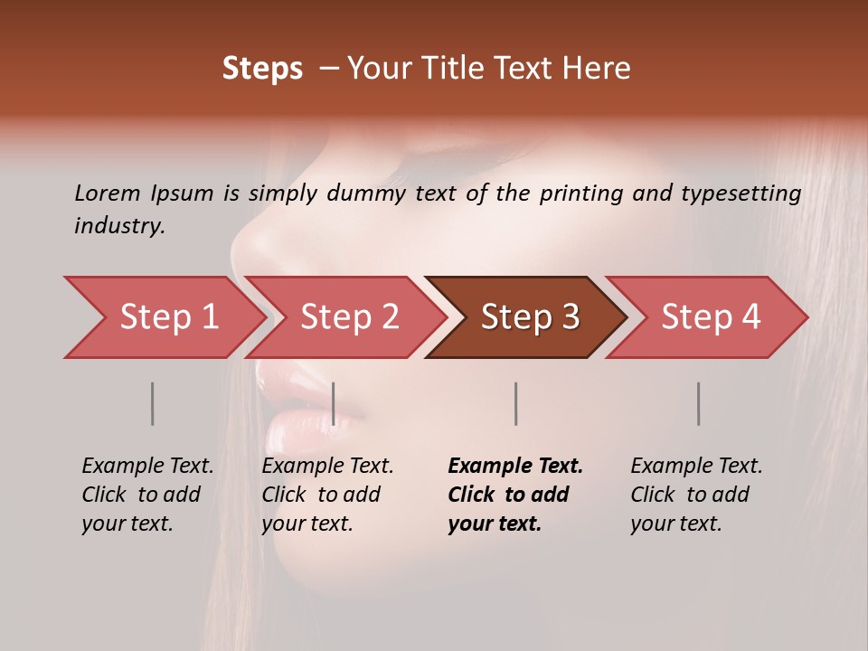 Face Fashion Haircare PowerPoint Template