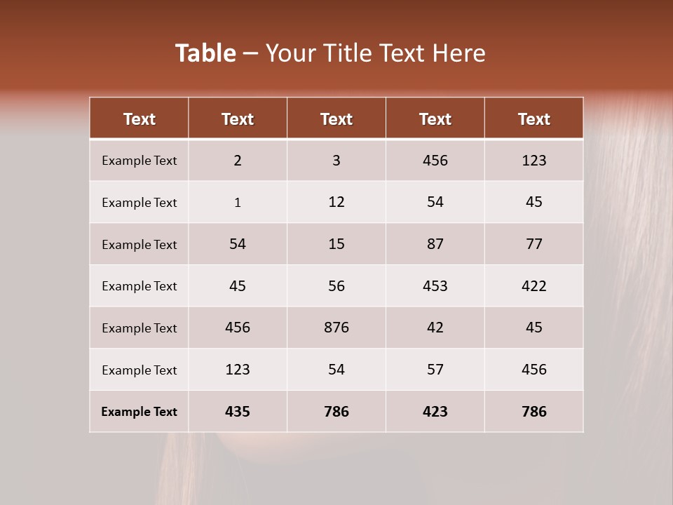 Face Fashion Haircare PowerPoint Template