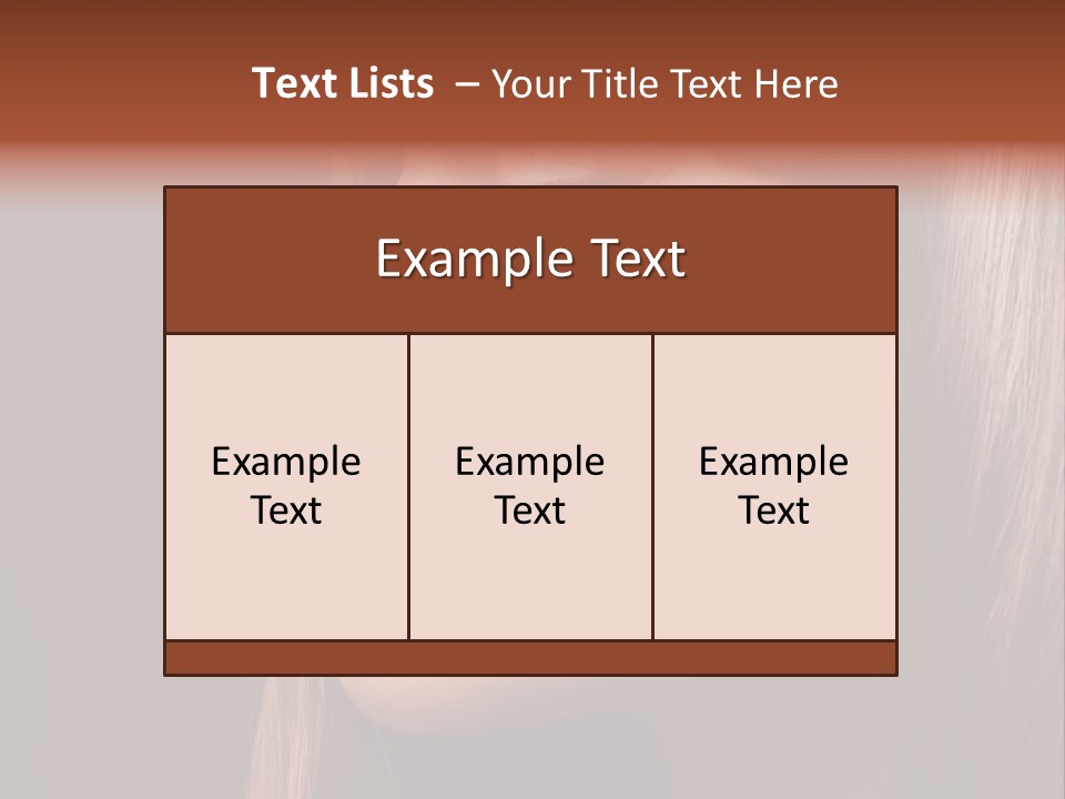 Face Fashion Haircare PowerPoint Template