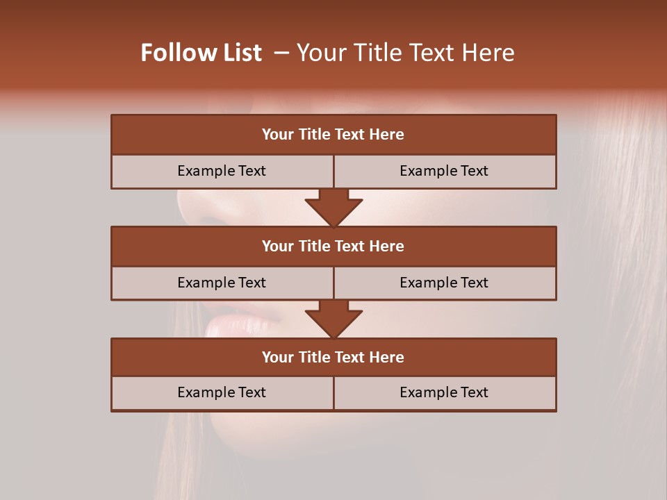 Face Fashion Haircare PowerPoint Template