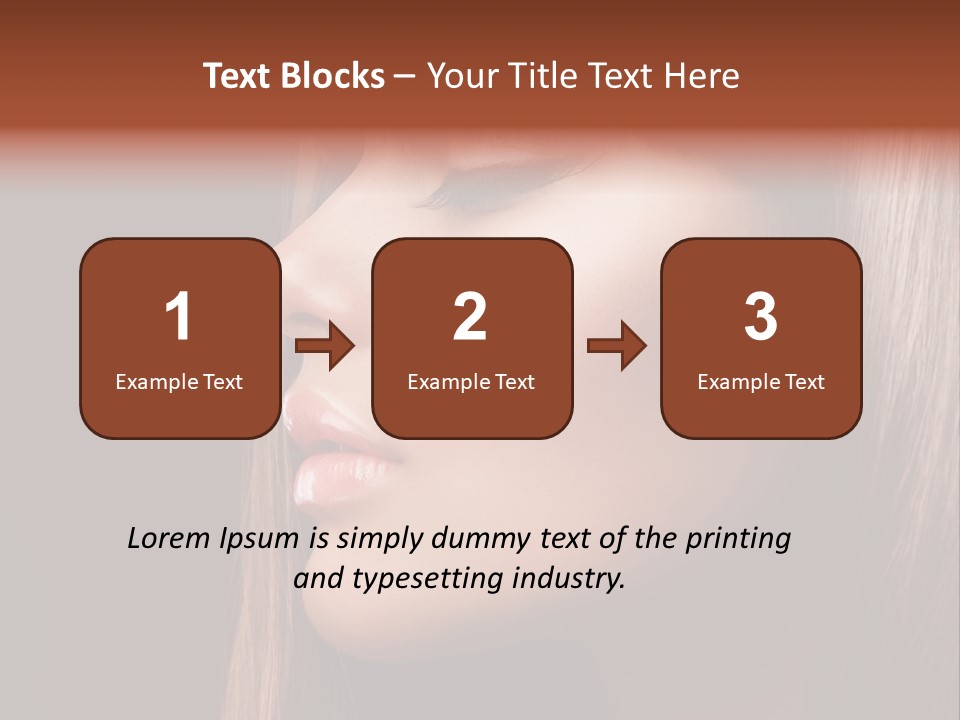 Face Fashion Haircare PowerPoint Template