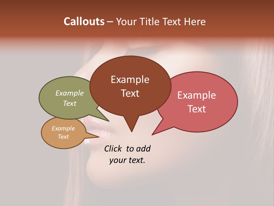 Face Fashion Haircare PowerPoint Template