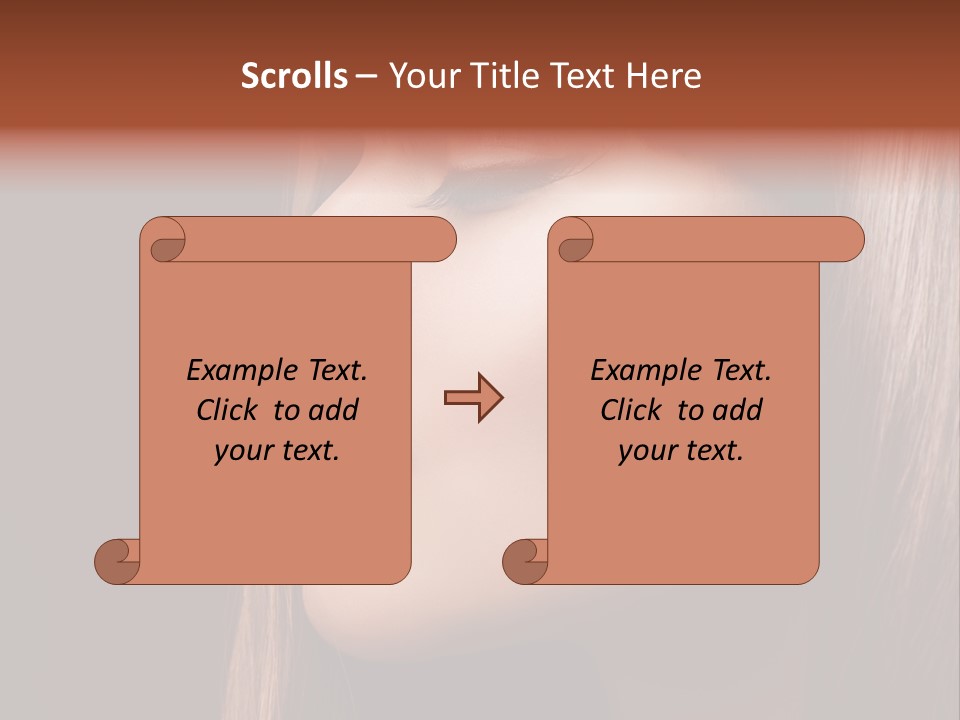 Face Fashion Haircare PowerPoint Template