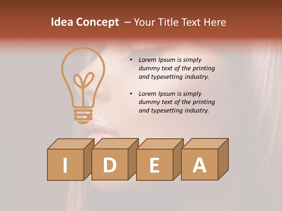 Face Fashion Haircare PowerPoint Template