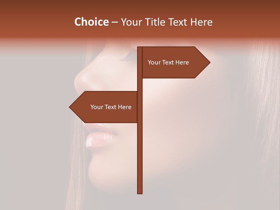 Face Fashion Haircare PowerPoint Template