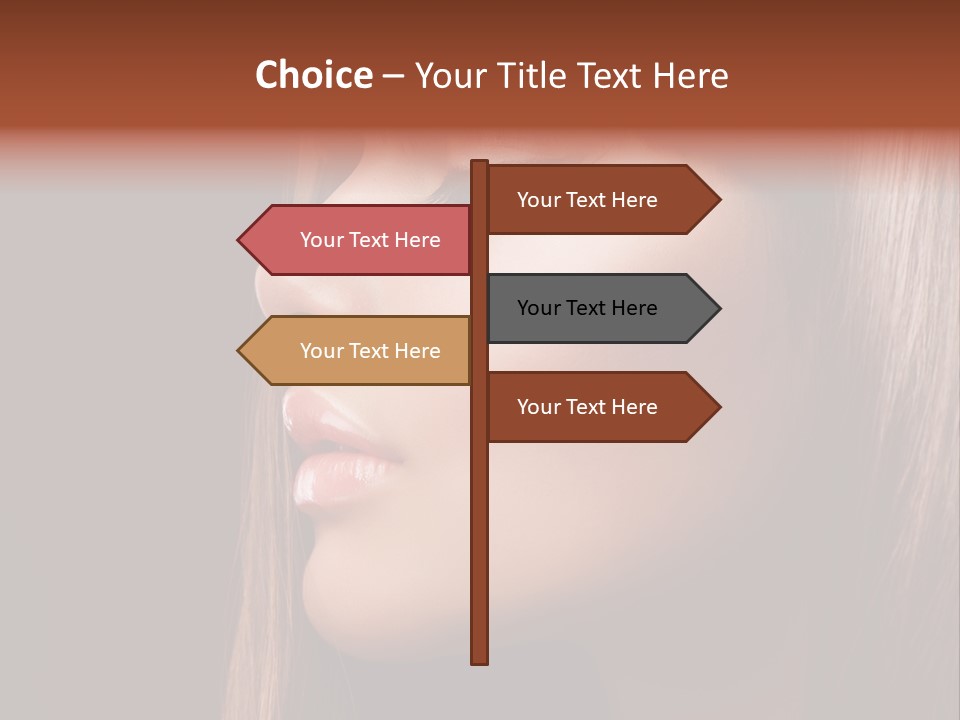 Face Fashion Haircare PowerPoint Template