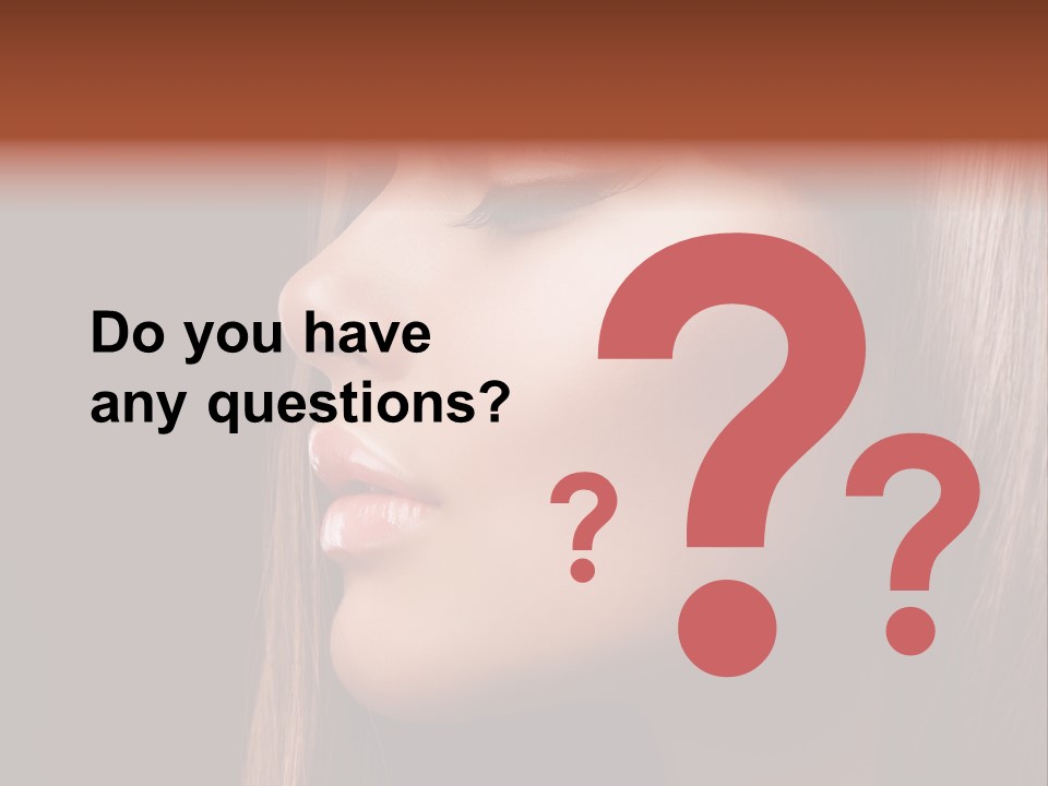 Face Fashion Haircare PowerPoint Template