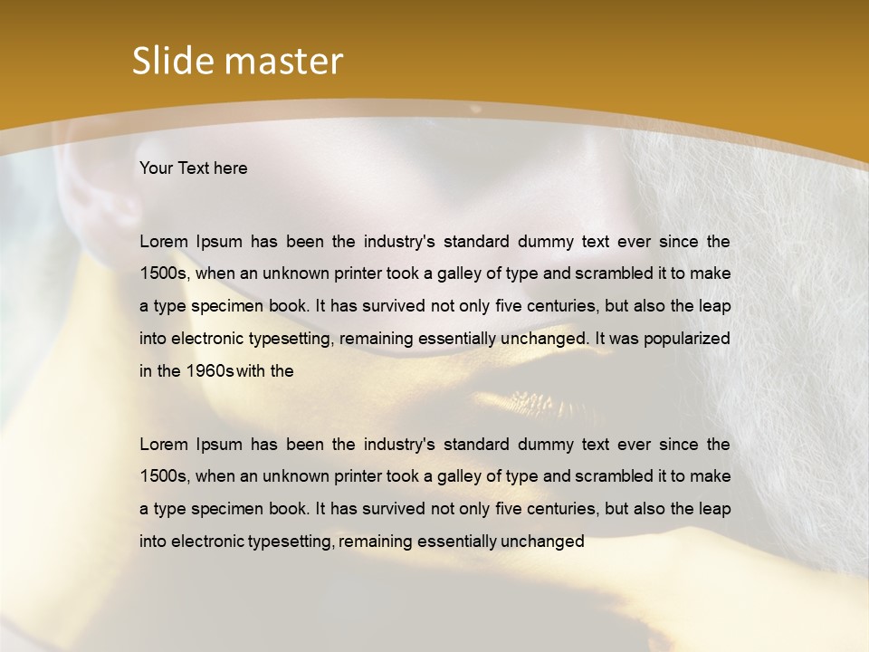 Long Beauty Studio PowerPoint Template