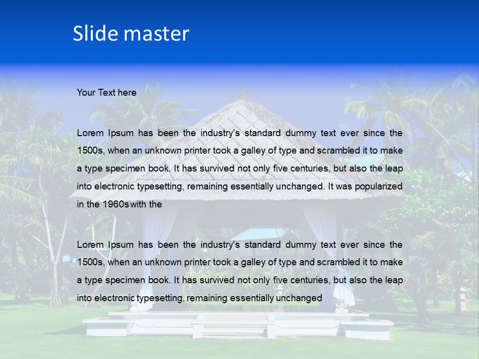 Summer Beautiful Romantic PowerPoint Template