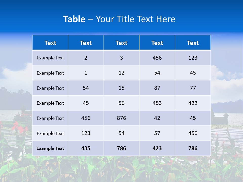 Scenery Sky Building PowerPoint Template