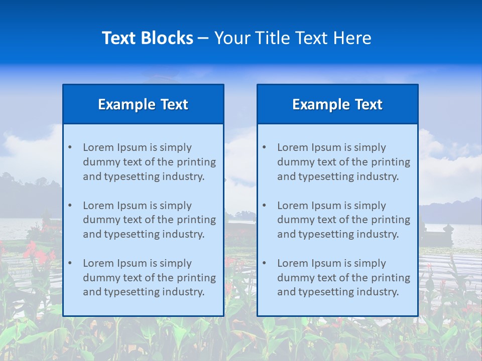 Scenery Sky Building PowerPoint Template