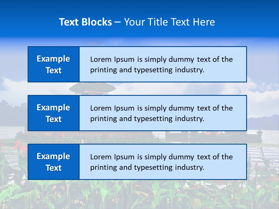 Scenery Sky Building PowerPoint Template