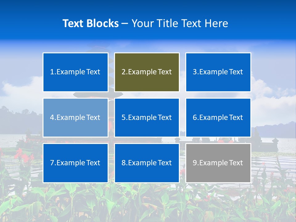 Scenery Sky Building PowerPoint Template