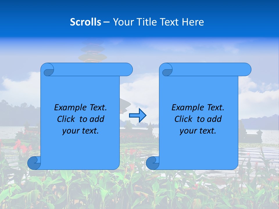 Scenery Sky Building PowerPoint Template