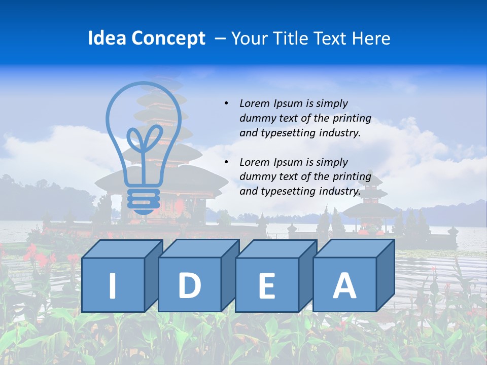 Scenery Sky Building PowerPoint Template
