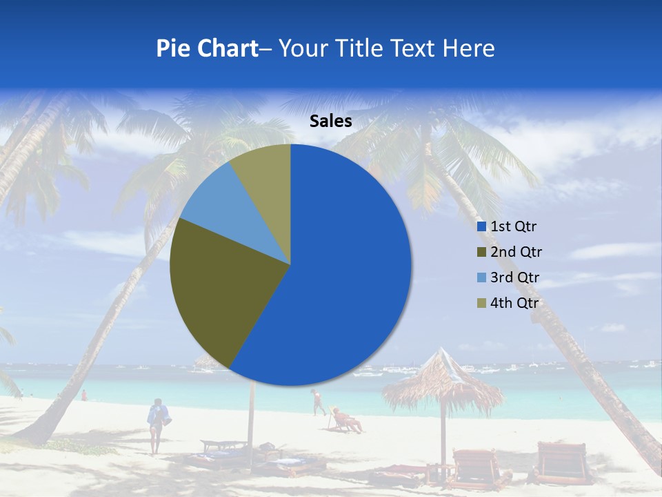 Summertime Tranquility Palm PowerPoint Template