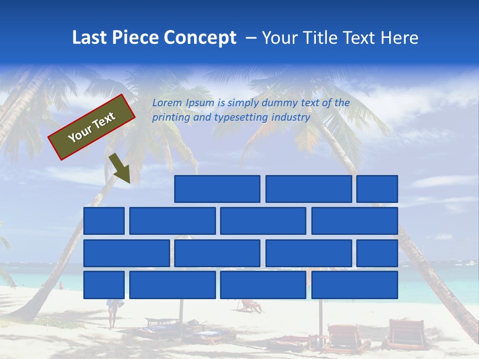 Summertime Tranquility Palm PowerPoint Template